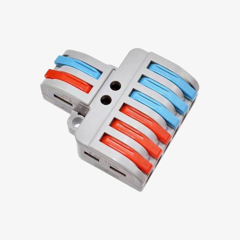 PCT-SPL-62 0.08-2.5mm 6:2 Pole Wire Connector Terminal Block with Spring Lock Lever for Cable Connection - View 2