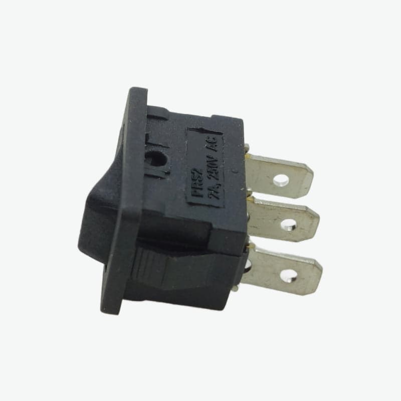 3 Pin SPDT Rocker Switch - 6A 250V AC - View 2