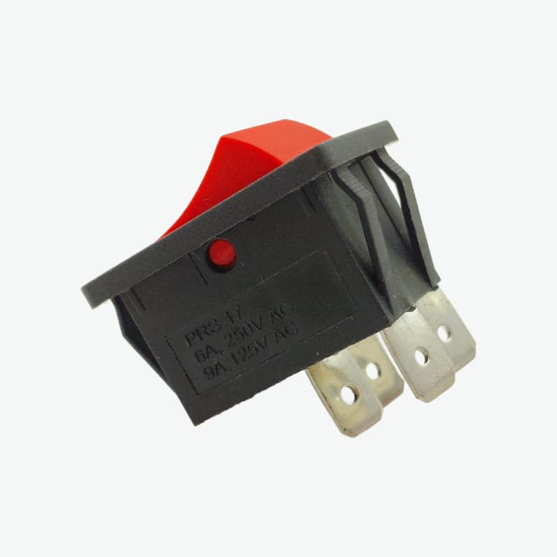 4 Pin DPST Rocker Switch - 6A 250V AC - View 2