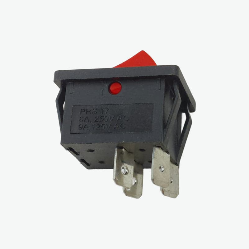 4 Pin DPST Rocker Switch - 6A 250V AC - View 3
