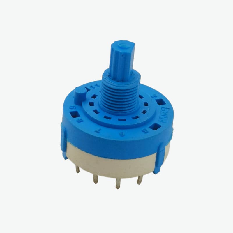 2 Pole 5 Way 26 mm Rotary Switch - 5A 250V AC - View 1
