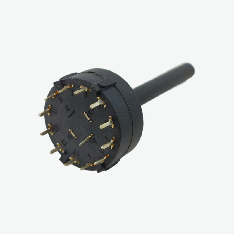 1 Pole 12 Way 26mm Rotary Switch - 40mm Shaft - View 3
