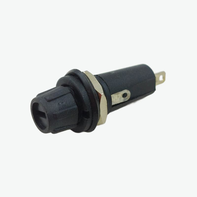 Screw-In Panel Mount Fuse Holder (5×20mm) - 6.3A 250V AC - View 1