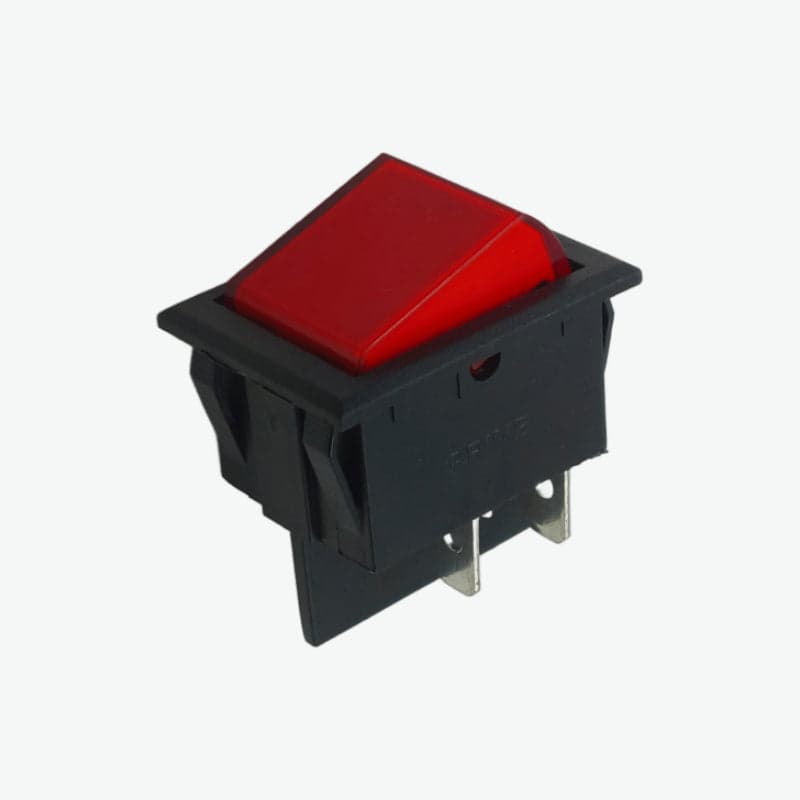 4 Pin DPST Rocker Switch - 6A 250V AC (Illuminated Option) - View 1