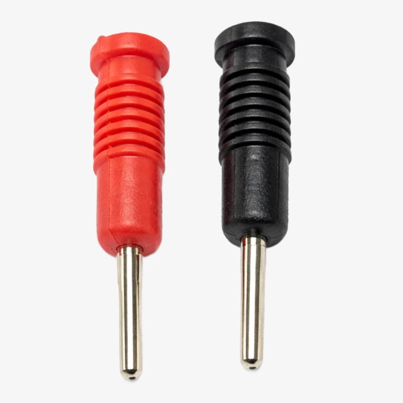 2mm Banana Plug Male High-Quality Terminal Connector (Red & Black Pair) - View 1