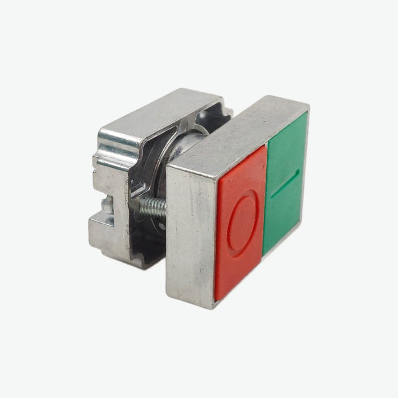 Twin Touch Push Button without Indicator (I/O Marked With Mounting Bracket) - View 2