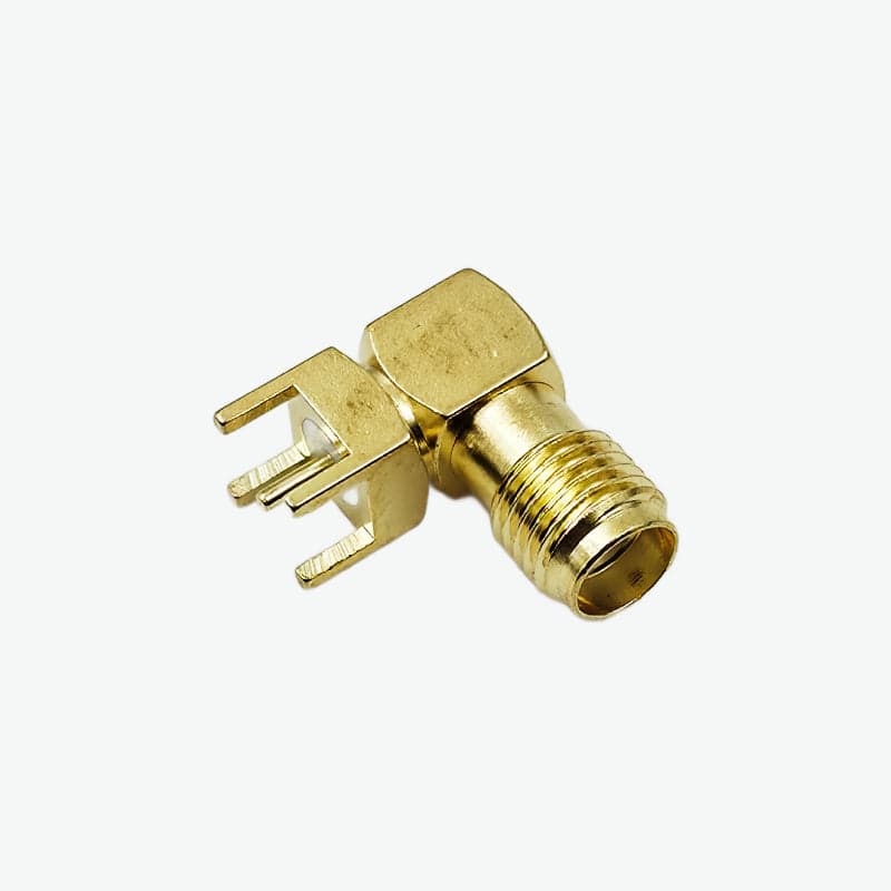 RF 6GHz Female SMA-K Bended Q4 DIP Connector for Antenna - View 1