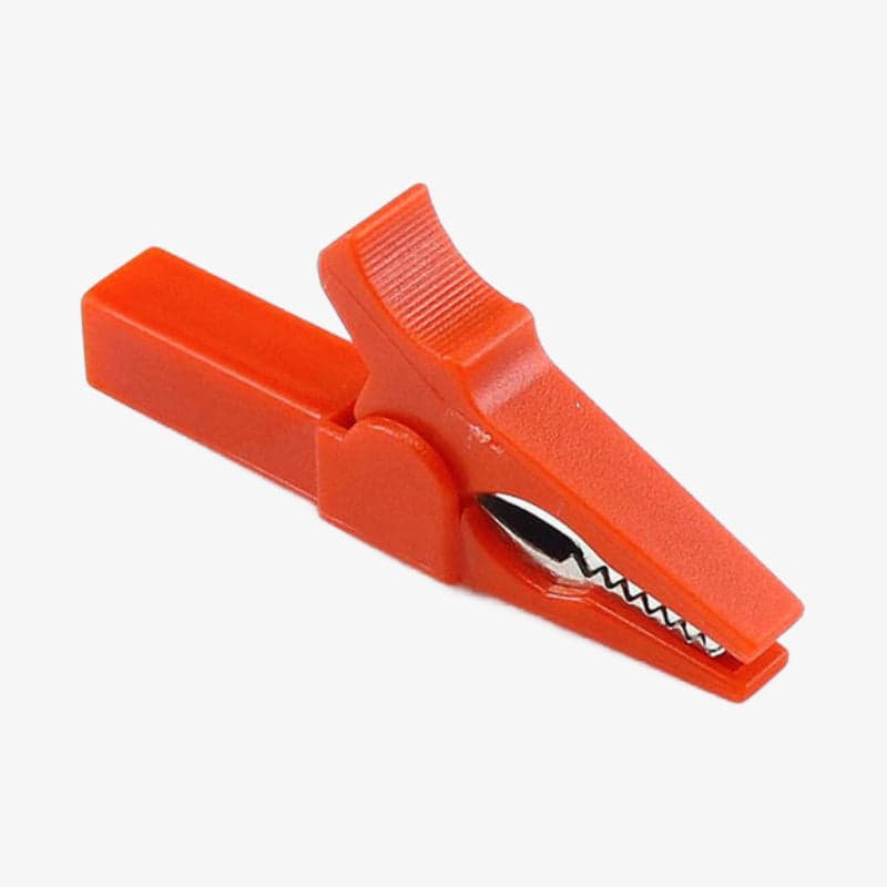 55mm Copper Insulated Crocodile Clip with 10mm Opening for Banana Plug 4mm - Red - View 1