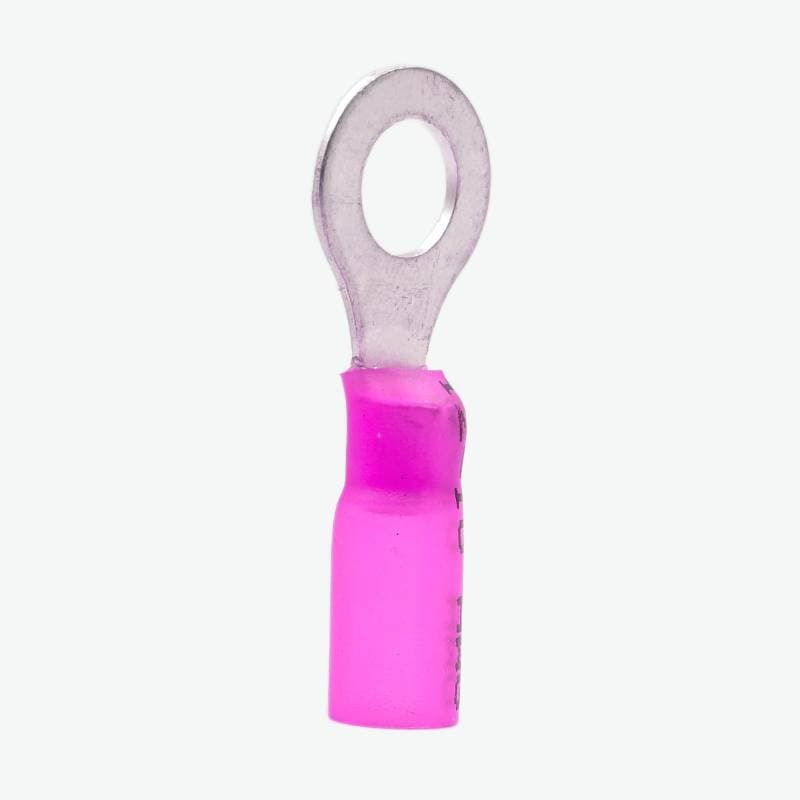 HRV1.25-4S Ring Crimp Terminal Wire Connector 0.5-1.5 sqmm (22-16 AWG) - Pink - View 2