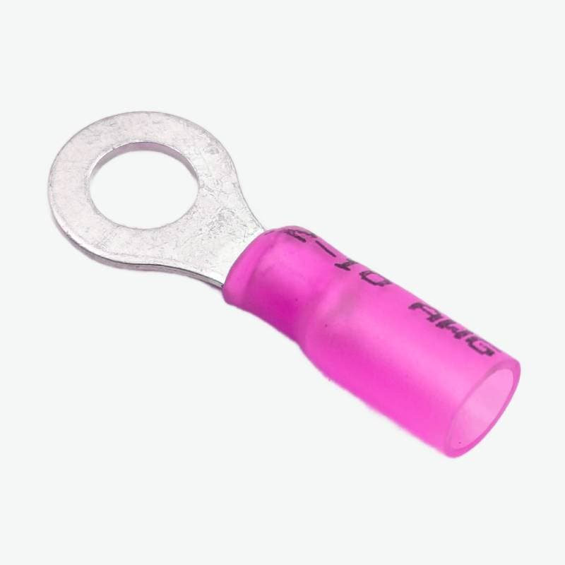 HRV1.25-6L Ring Crimp Terminal Wire Connector 0.5-1.5 sqmm (22-16 AWG) - Pink - View 1