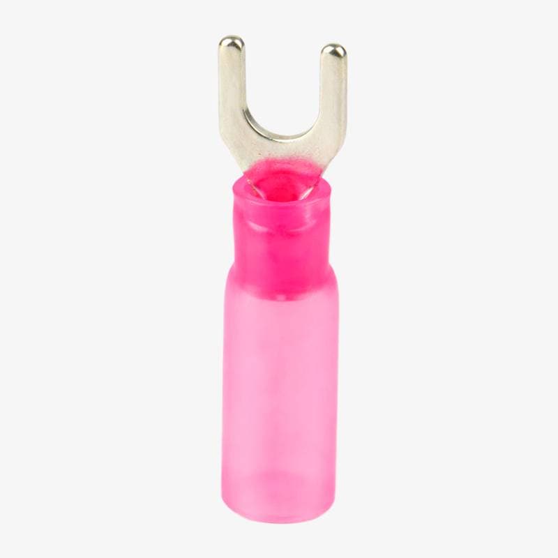 HSV1.25-4S Hard Plastic Insulated Spade Crimp Connector 0.5-1.5 sqmm (22-16 AWG) - Pink - View 1