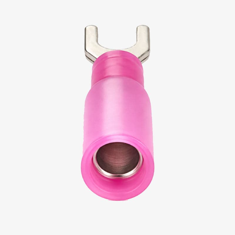 HSV1.25-4S Hard Plastic Insulated Spade Crimp Connector 0.5-1.5 sqmm (22-16 AWG) - Pink - View 2