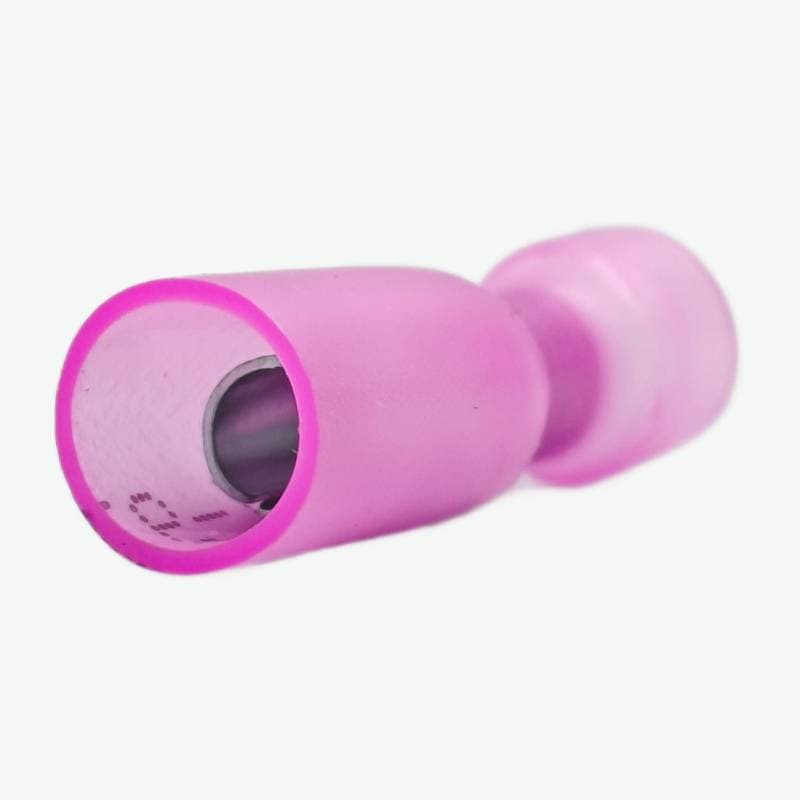 HFRD1.25-156 Fully Insulated Male Female Spade Bullet Wire Connector 0.5-1.5 sqmm (22-16 AWG) - Pink - View 2