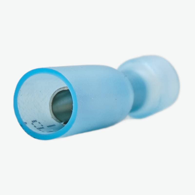 HFRD2-156 Fully Insulated Male Female Spade Bullet Wire Connector 1.5-2.5 sqmm (16-14 AWG) - Blue - View 2