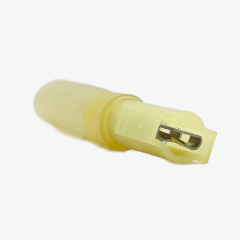 HFDFNY5.5-250 Brass Female Insulated Spade Joint Cable Wire Connector 4.0-6.0 sqmm (12-10 AWG) - Yellow - View 2