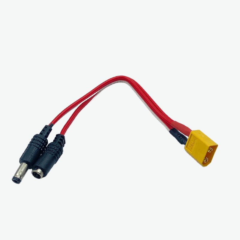 XT-60 Male Connector to DC Jack Male & Female Pair Connector - View 1