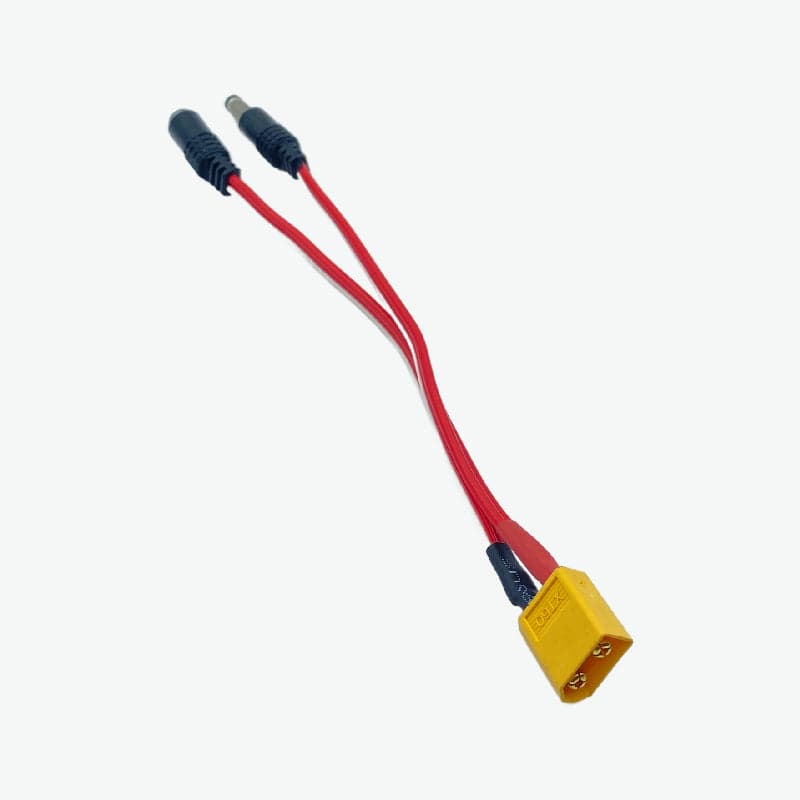 XT-60 Male Connector to DC Jack Male & Female Pair Connector - View 2