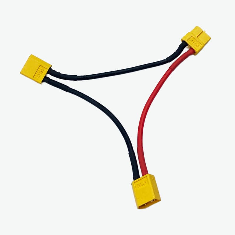 XT60 Female to Male Series Connector Cable (1 XT60 Female to 2 XT60 Male) - View 1