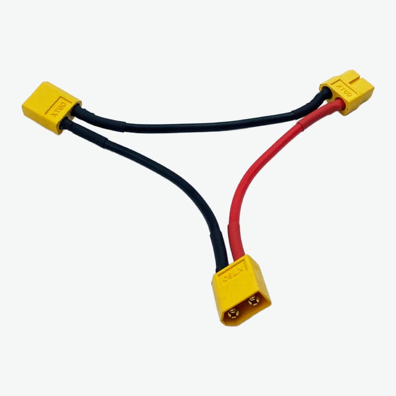 XT60 Female to Male Series Connector Cable (1 XT60 Female to 2 XT60 Male) - View 2