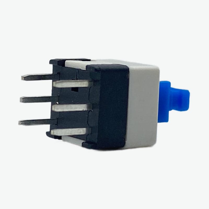 6 Pin Square 7mmx7mm DPDT Mini Push Button / On Off Switch - Non Locking - View 3
