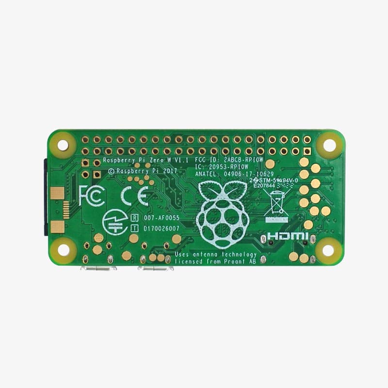 Raspberry Pi Zero W (Wireless) With in-built Wi-Fi and Bluetooth - Headerless - View 2