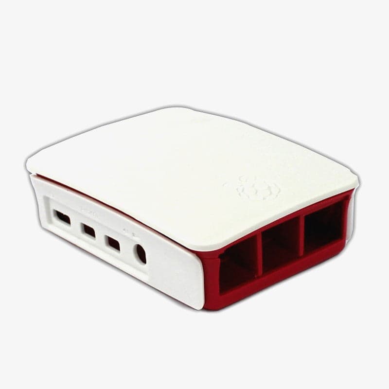 Raspberry Pi 4 Case Enclosure Red & White - View 1