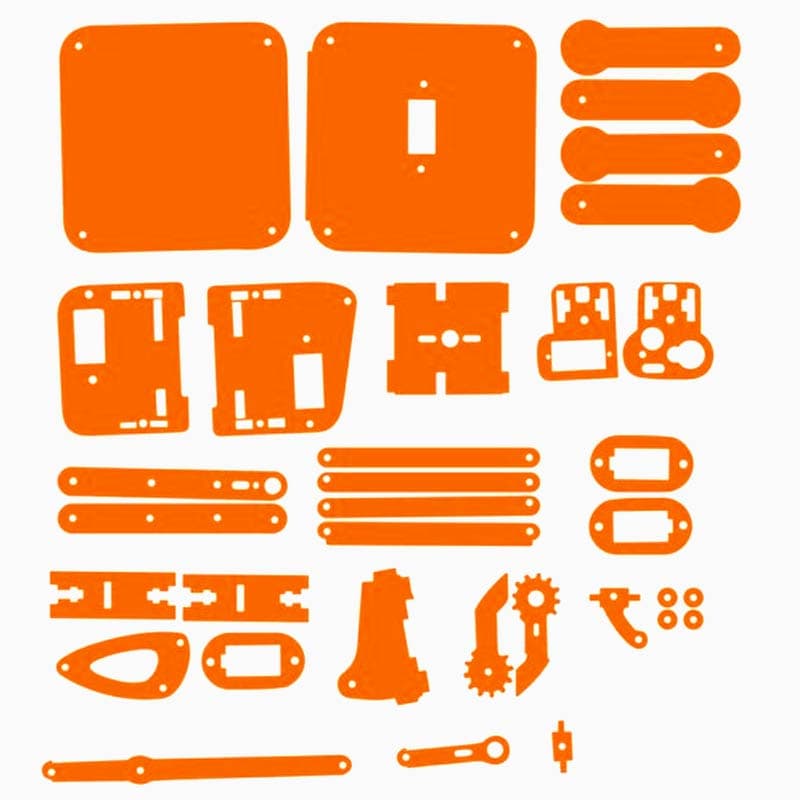 4 DOF Acrylic Robotic DIY Arm Kit (Without Servo) - View 2