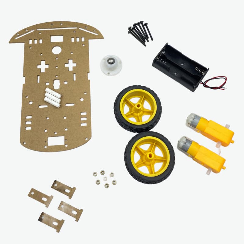Smart Robot Car Chassis DIY Kit - 2WD Two Wheel Drive Kit - View 1