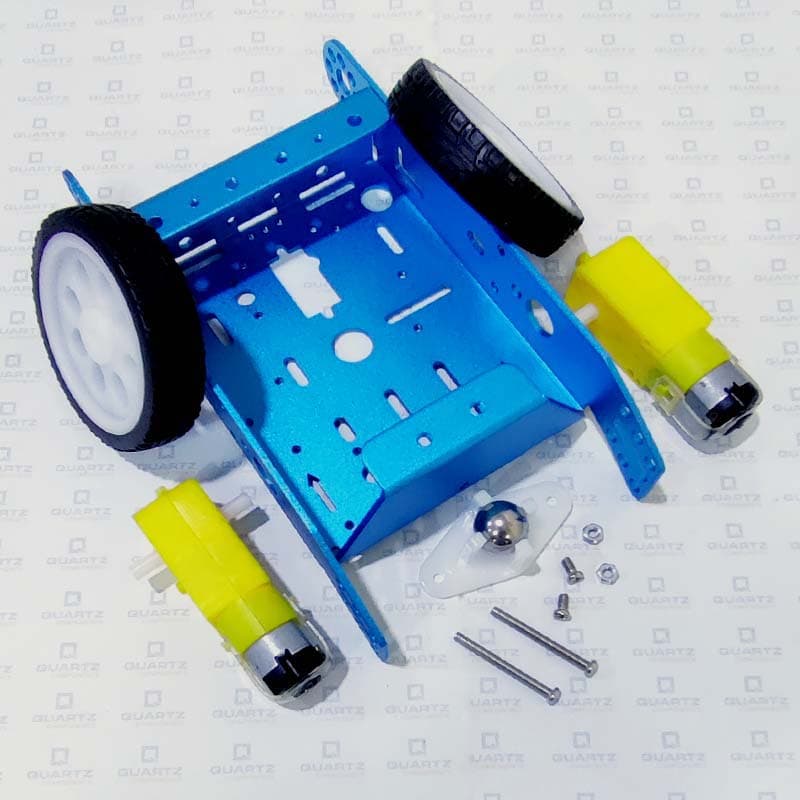 2WD Aluminum Smart Robot Car Chassis Kit DIY - View 2