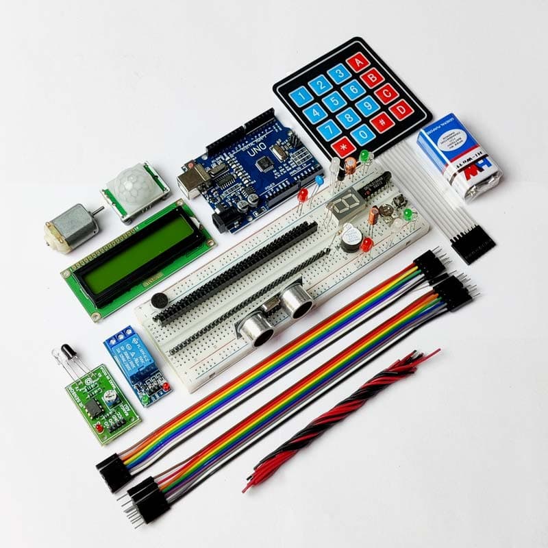 Professional Starter Kit with Uno, Sensors and Modules with Code and Schematics Based on Arduino - View 3