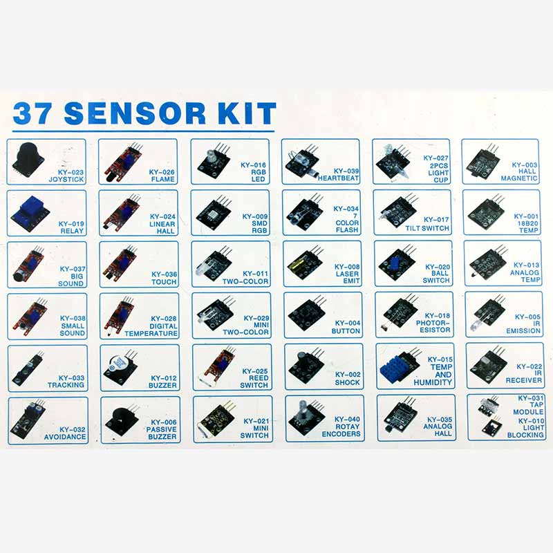 37 in 1 Sensor Kit - 37 Sensors for Arduino - View 2