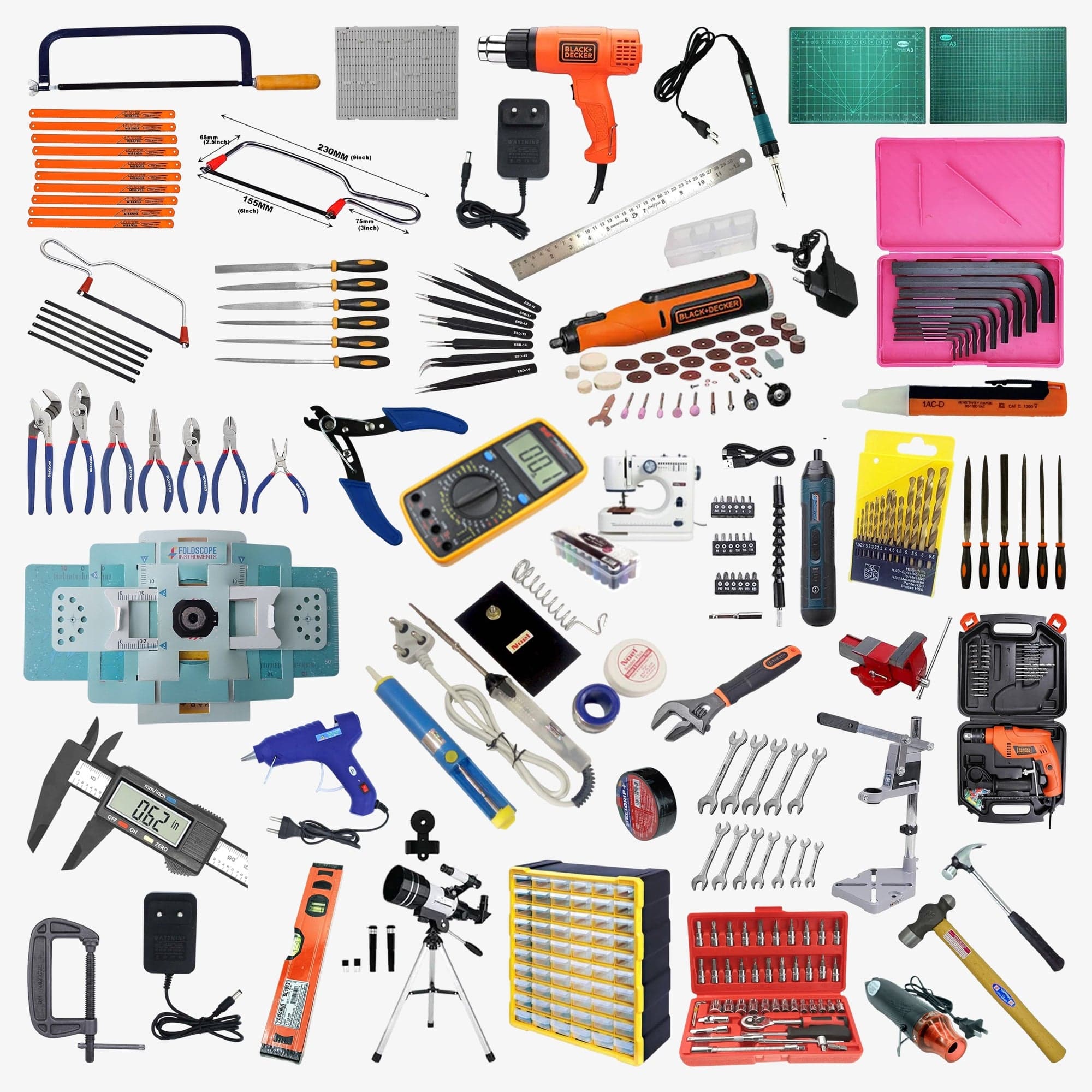 Atal Tinkering Lab – Package 3: Mechanical, Electrical and Measurement tools - View 1