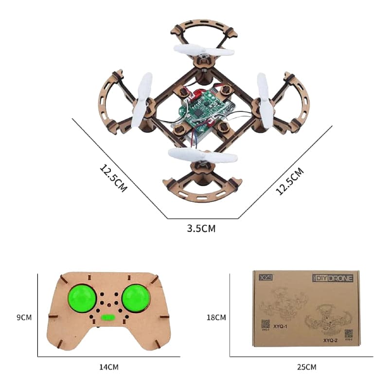XYQ 2 DIY Drone Quadcopter Wooden Assembly Kit - View 3