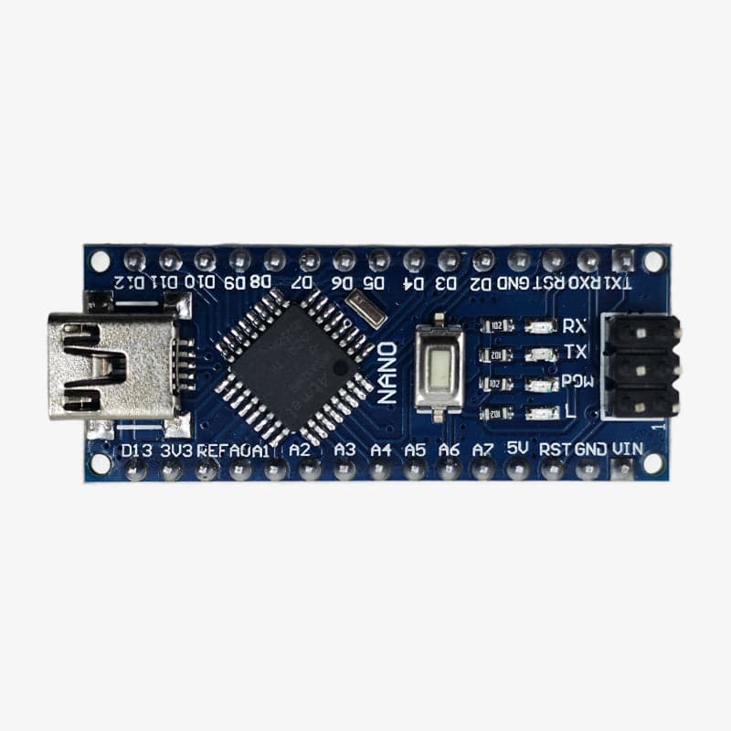 Nano R3 CH340 Chip Development Board With USB Mini Cable - Compatible with Arduino - Soldered - View 2