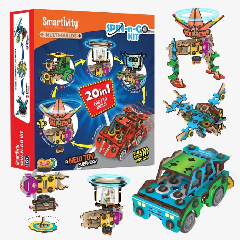 20-in-1 Multi-Builds Spin-n-Go Kit for Kids - View 1