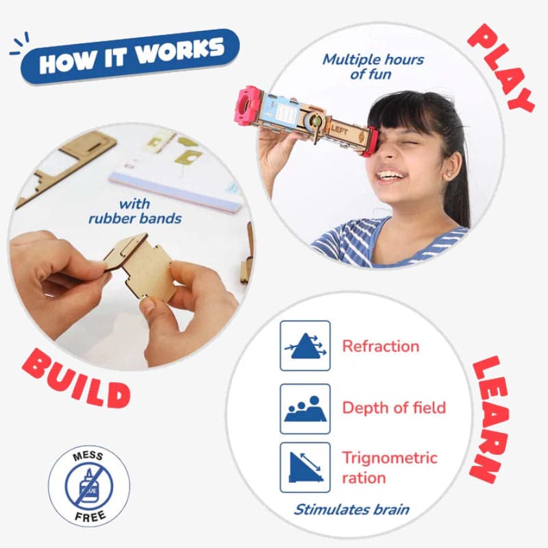 Pirate's Telescope STEM Educational DIY Kit - View 2