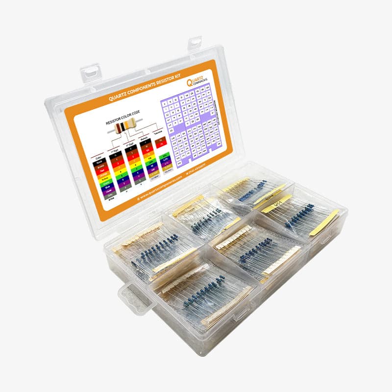100 Values Through Hole Resistor Kit from 0 Ohm to 10M Ohm 1/4 Watt with 5% Tolerance - 1000Pcs - View 2