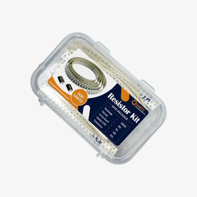 50 Sets 0805 SMD Resistor Kit from 1 Ohm to 4.7M Ohm 1/8 Watt with 5% Tolerance - 500Pcs - View 1