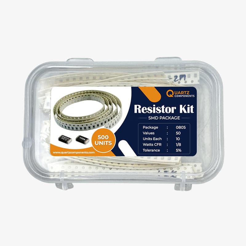 50 Sets 0805 SMD Resistor Kit from 1 Ohm to 4.7M Ohm 1/8 Watt with 5% Tolerance - 500Pcs - View 3