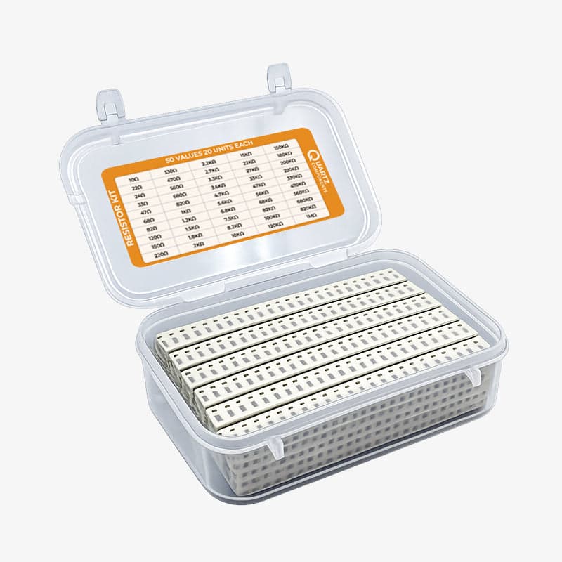 50 Sets 1206 SMD Resistor Kit from 10 Ohm to 1M Ohm 1/4 Watt with 5% Tolerance - 1000Pcs - View 2