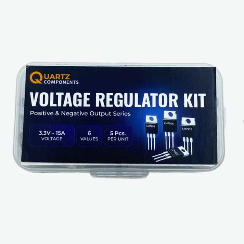 6 Values Voltage Regulator Kit with Adjustable Output from 3.3V to 15V - 30Pcs - View 2