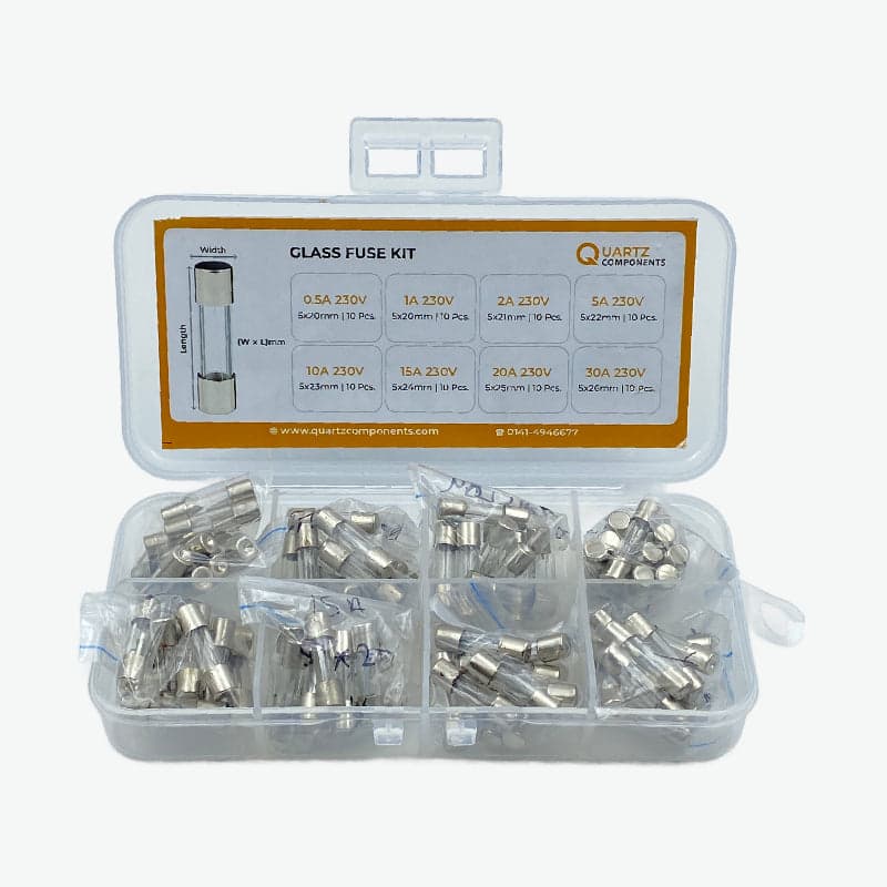 8 Values Glass Fuse Kit from 0.5A to 30A - 80Pcs - View 3