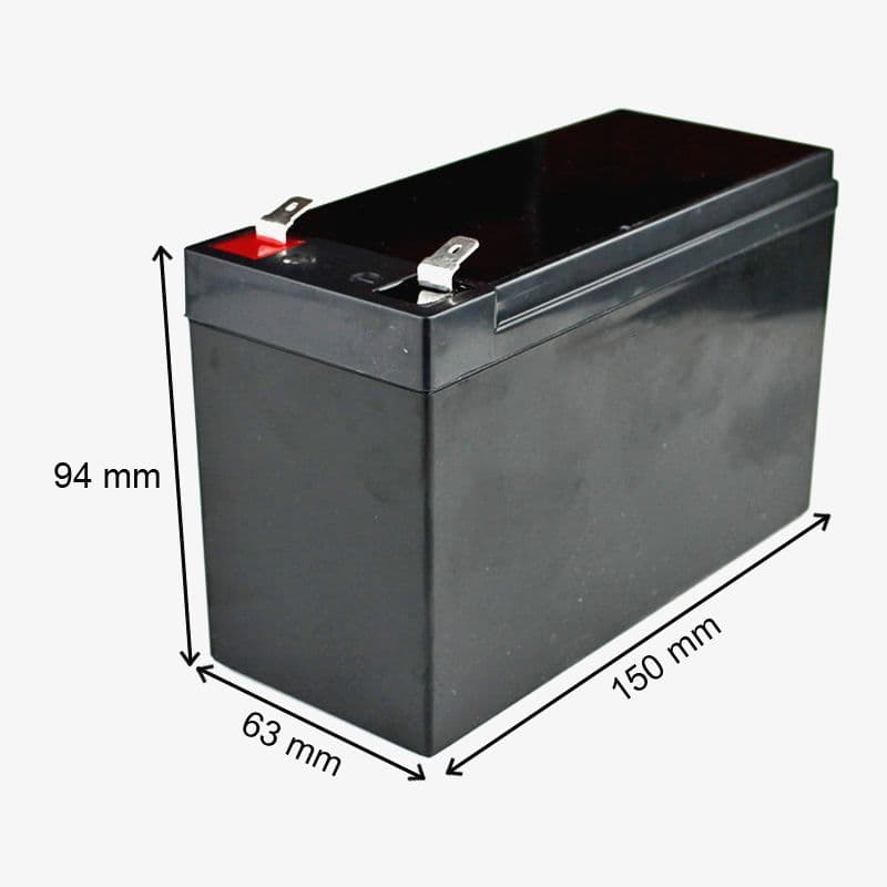 Plastic Battery Box For Lithium Battery Pack (150x94x63)mm - 6Ah/7.2Ah/10Ah - View 2