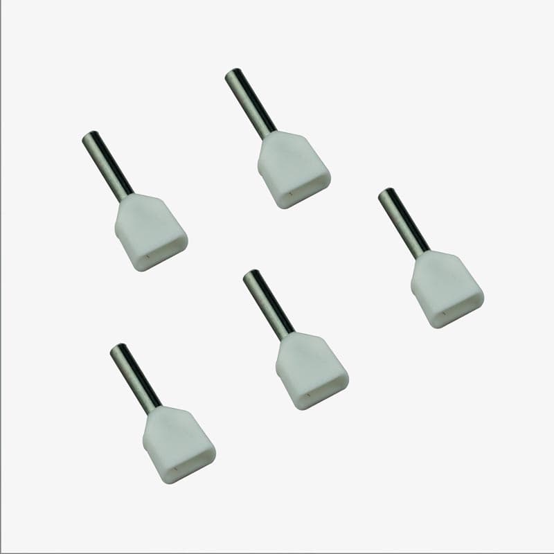 0.5 sqmm Twin Insulated Terminal Ferrule End Lug (Pack of 5) Crimp Wire Lugs/End Sealing Lugs/Crimp Connectors/Tubular Lugs - View 1