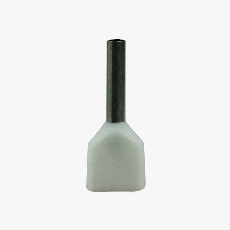 0.5 sqmm Twin Insulated Terminal Ferrule End Lug (Pack of 5) Crimp Wire Lugs/End Sealing Lugs/Crimp Connectors/Tubular Lugs - View 2