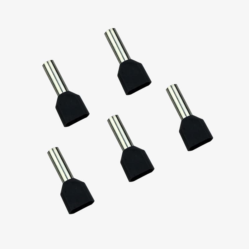 4 sqmm Twin Insulated Terminal Ferrule End Lug (Pack of 5) Crimp Wire Lugs/End Sealing Lugs/Crimp Connectors/Tubular Lugs - View 1