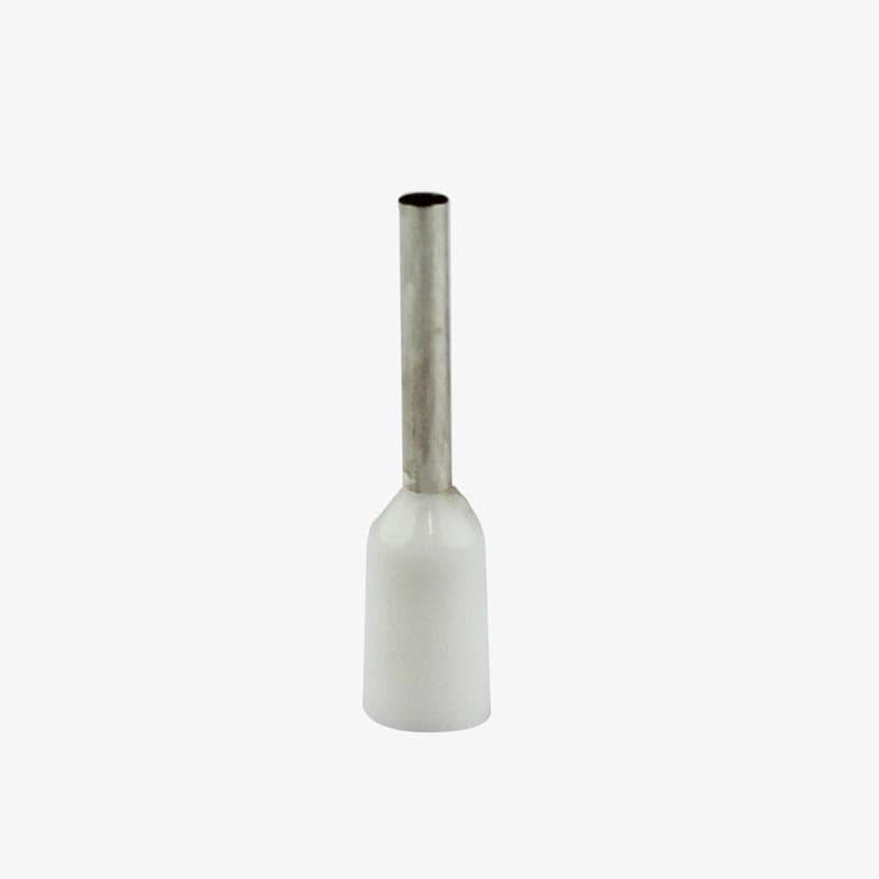 0.5 sqmm Insulated Terminal Ferrule End Lug (Pack of 10) Crimp Wire Lugs/End Sealing Lugs/Crimp Connectors/Tubular Lugs - View 2