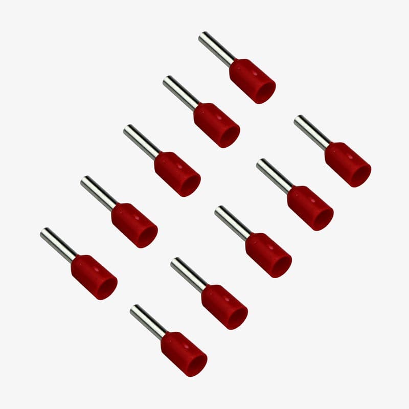 1 sqmm Insulated Terminal Ferrule End Lug (Pack of 10) Crimp Wire Lugs/End Sealing Lugs/Crimp Connectors/Tubular Lugs - View 1