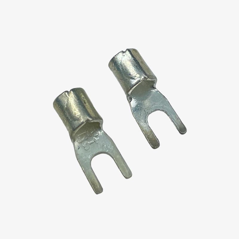 Non-Insulated Y-Spade Fork Terminal / Lugs (4.6mm) - Pack Of 2 - View 1