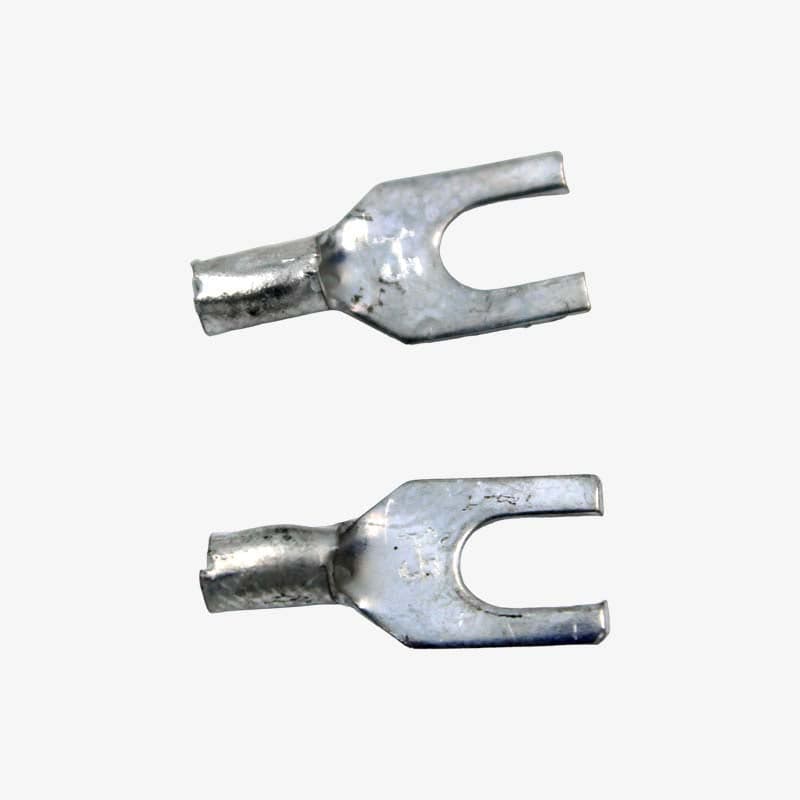 Non-Insulated Y-Spade Fork Terminal / Lugs (1.5mm) - Pack Of 2 - View 1